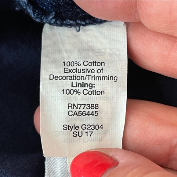 Madewell Size S Navy Blue Short Sleeve Crinkle Cotton ISADORA Easy Dress - Picture 11 of 11